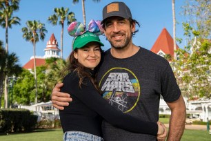 Aaron Rodgers and Shailene Woodley at Walt Disney World