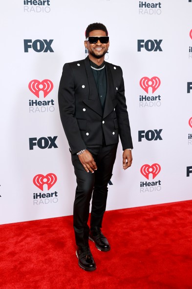 Usher on the iHeartRadio Music Awards 2021 red carpet