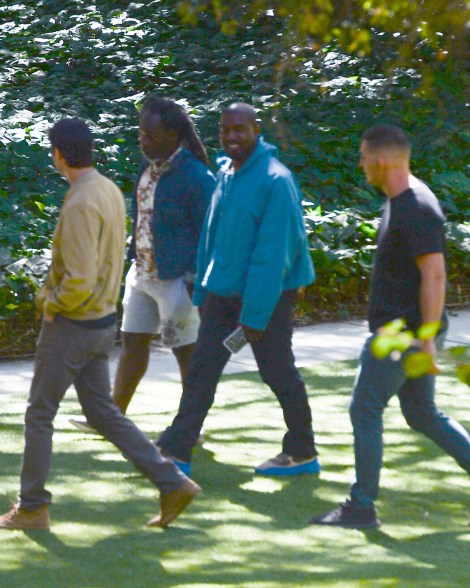 Kanye West with friends