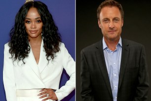 Rachel lindsay and Chris Harrison