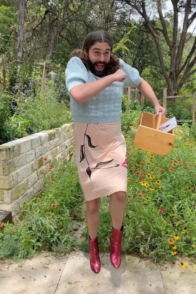 WIZARD OF LOOKS: Jonathan Van Ness serves up “non-binary modern Dorothy” while supporting a candidate running for Congress in Kansas.
