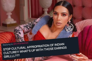 Kim Kardashian om earrings