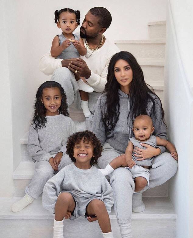 Kim Kardashian, Kanye West and family
