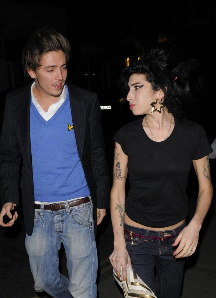 Tyler James and Amy Winehouse in London in March 2008.