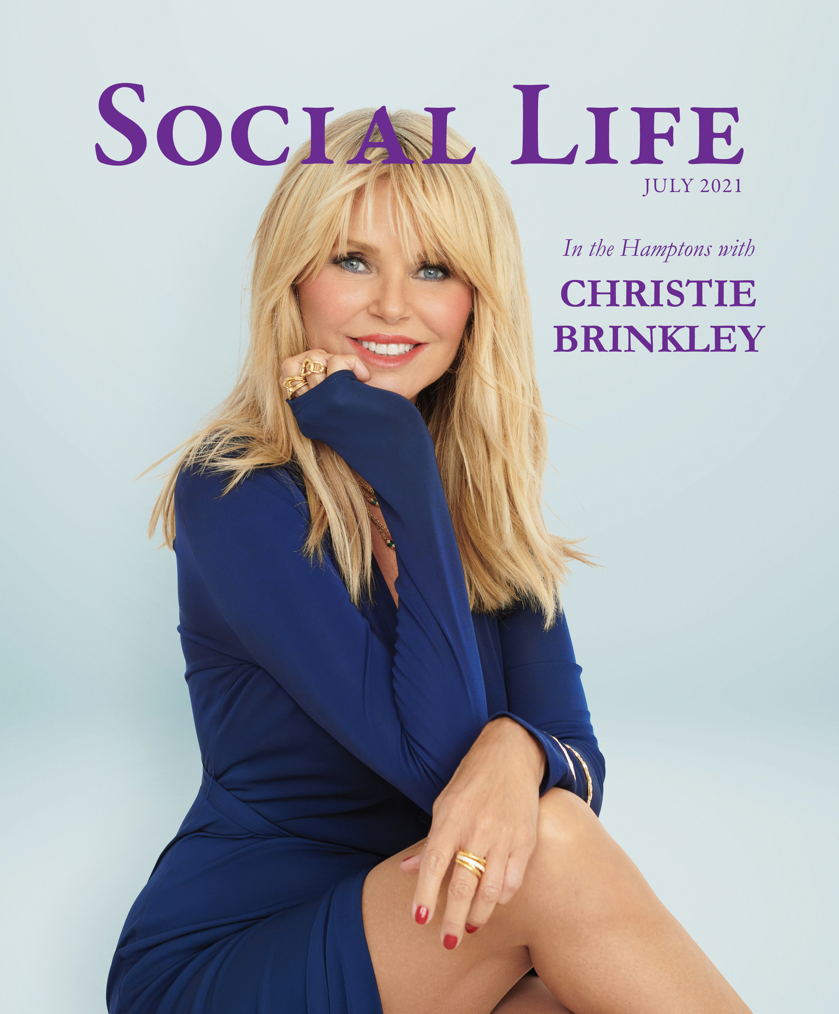 Christie Brinkley is featured on the cover of Social Life Magazine.