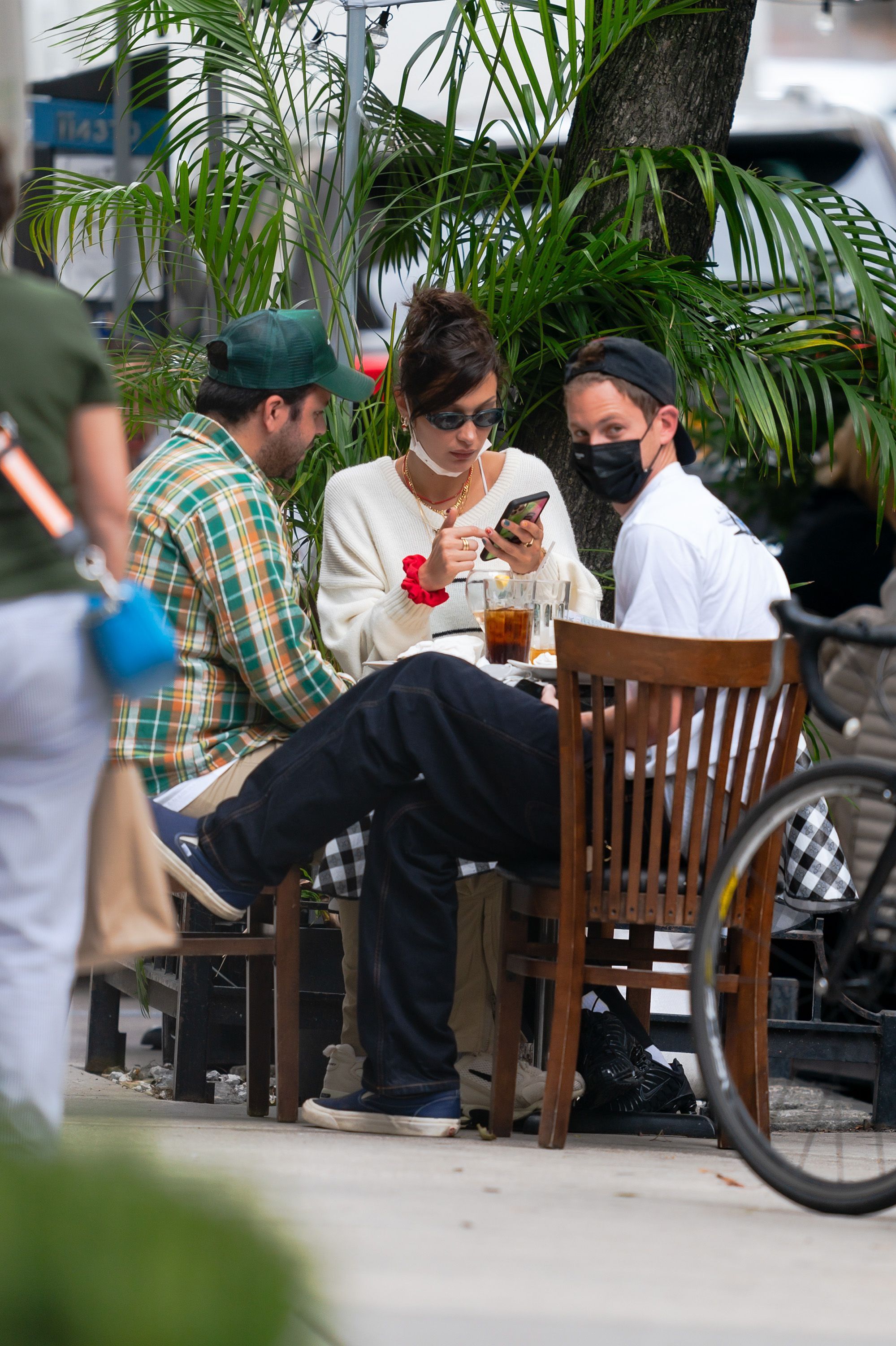 Bella Hadid, Marc Kalman and a friend 