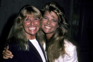 Christie Brinkley is seen in a 1983 photo with her mother, Marge Brinkley.