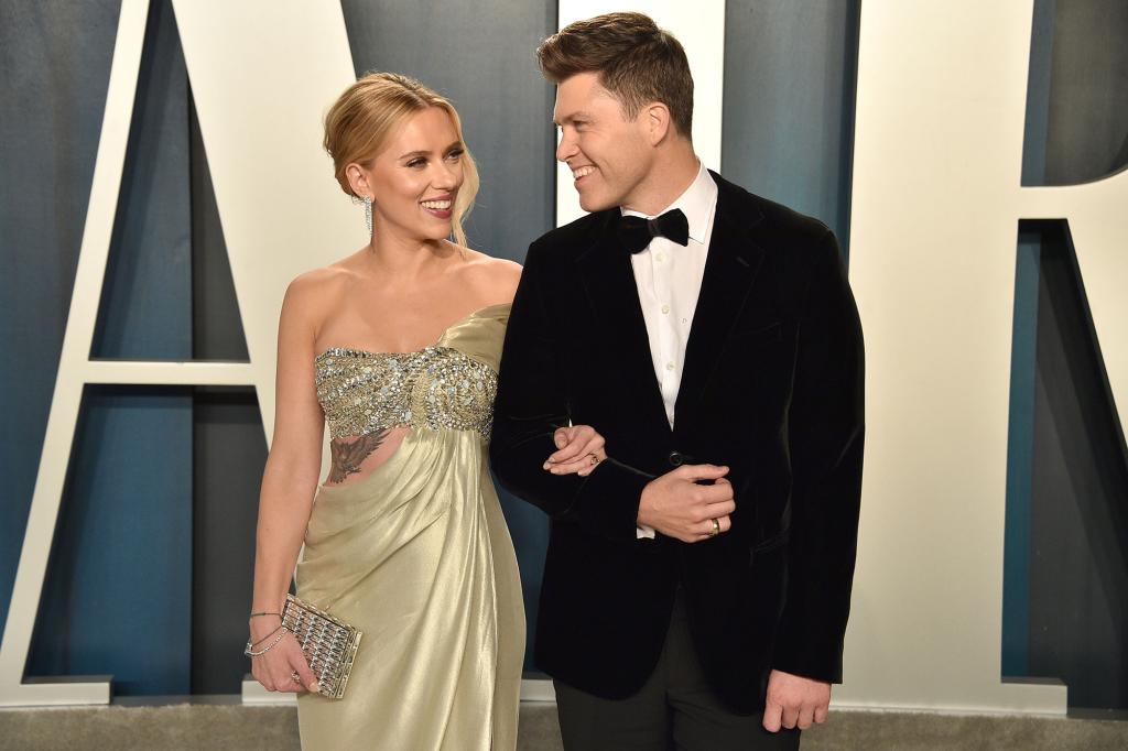 Scarlett Johansson and Colin Jost.