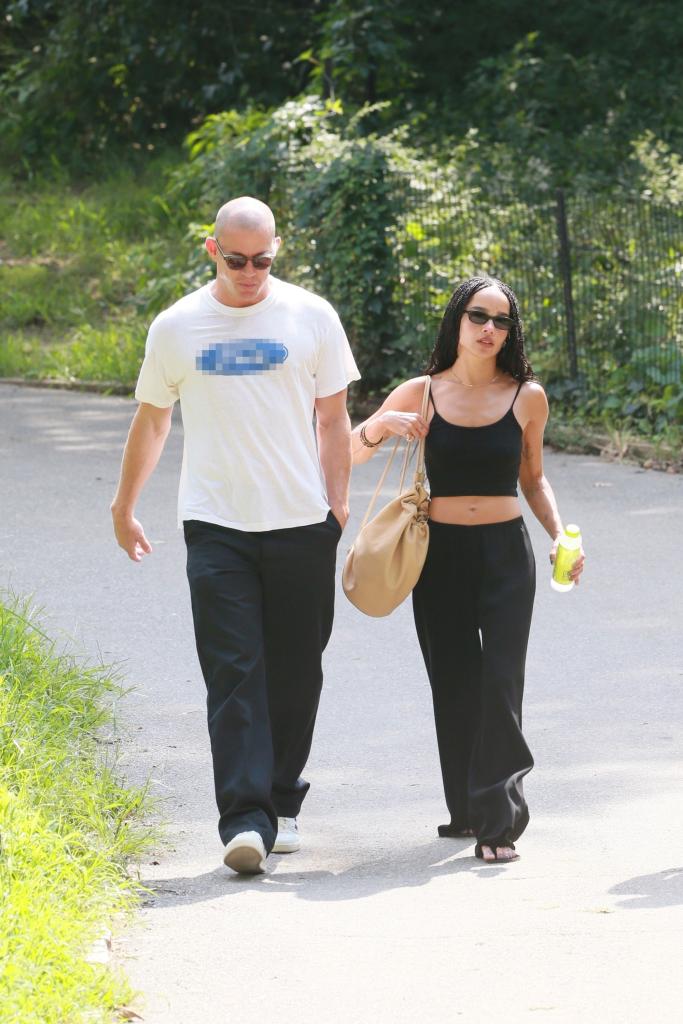 Channing Tatum and Zoë Kravitz in Central Park.