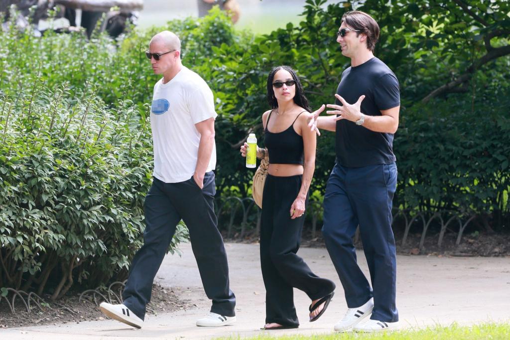 Channing Tatum, Zoë Kravitz and an unidentified third wheel.