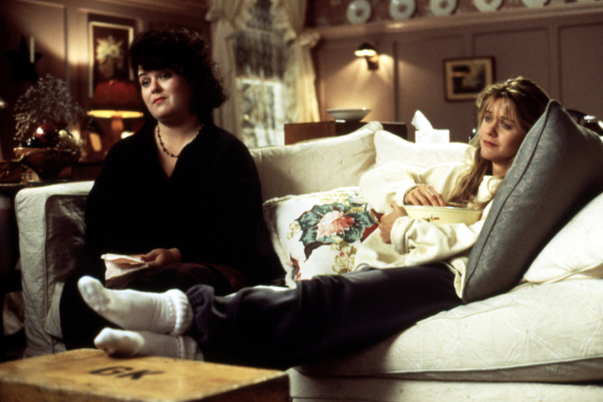 Meg Ryan and Rosie O'Donnell in 1993's Sleepless in Seattle.