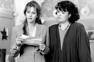 Meg Ryan and Rosie O'Donnell in 1993's Sleepless in Seattle.