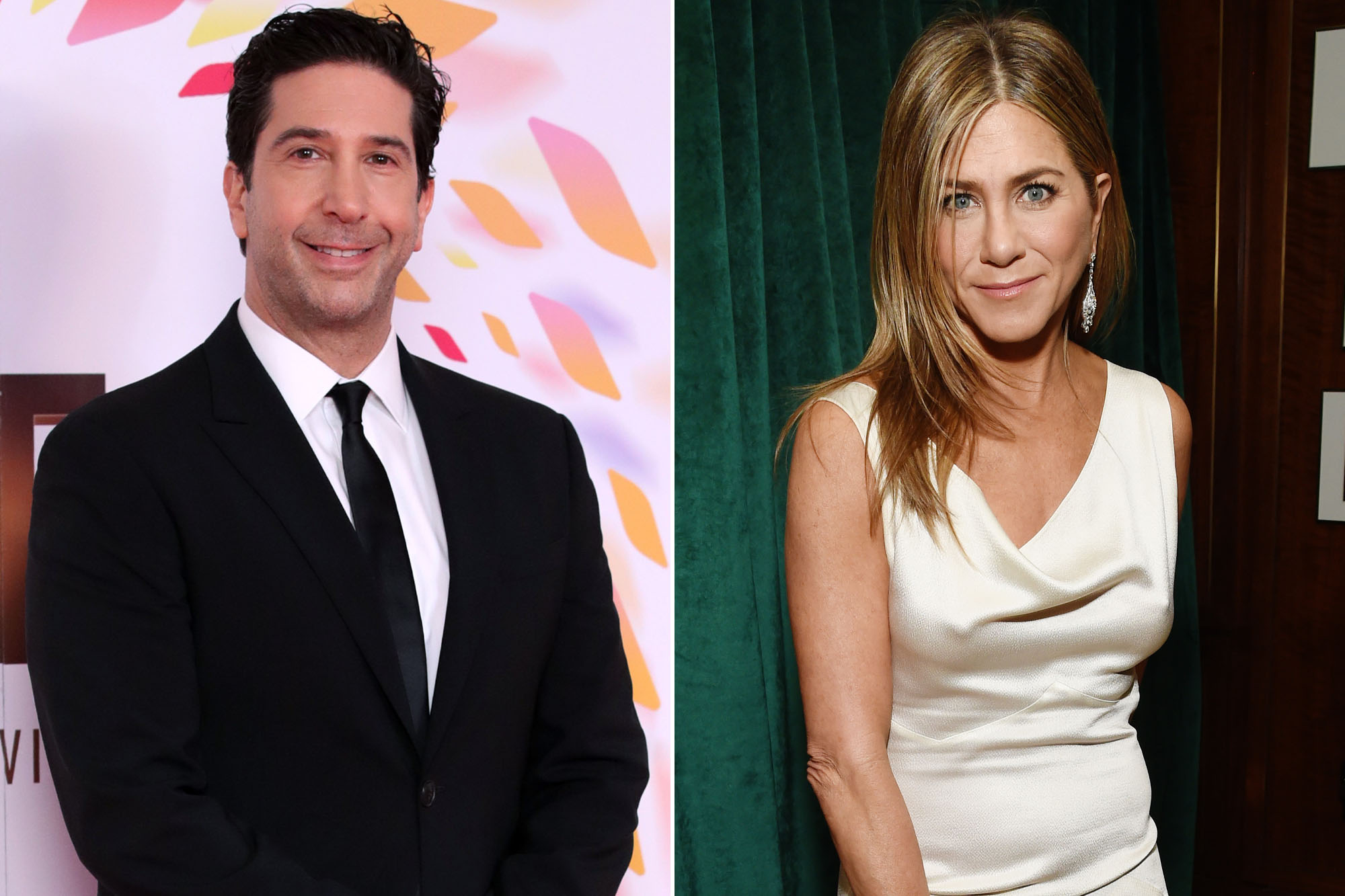 David Schwimmer and Jennifer Aniston