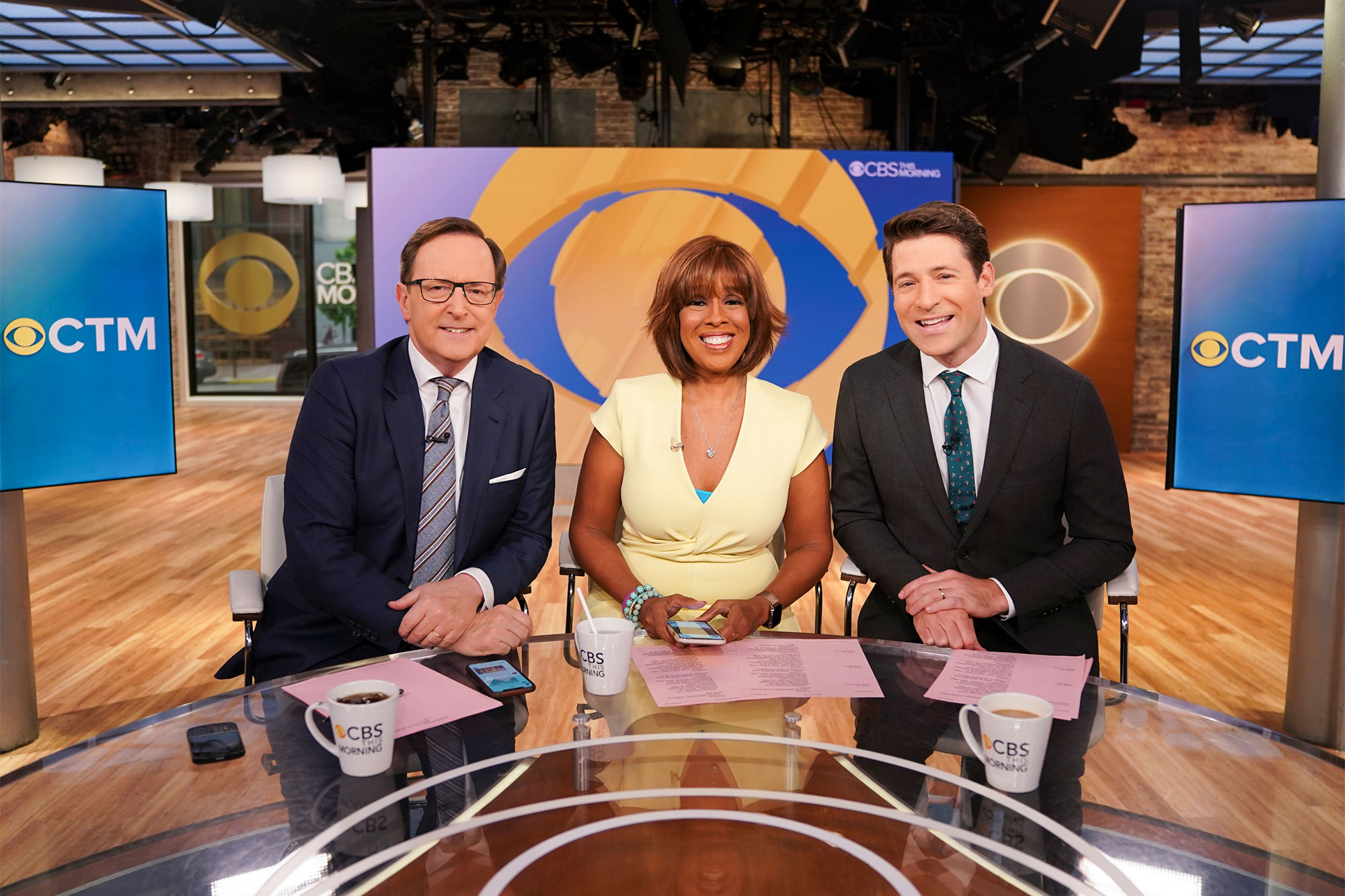 "CBS This Morning" co-anchors Anthony Mason, Gayle King, and Tony Dokoupil.