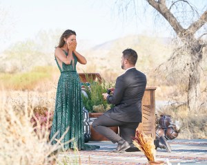 Blake Moynes proposed to Katie Thurston during the season finale of "The Bachelorette."