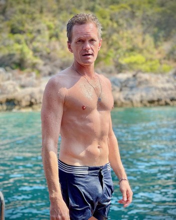 Neil Patrick Harris posted a shirtless selfie from his vacation in Croatia.