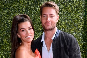 Justin Hartley and Sofia Pernas, pictured here in May 2021