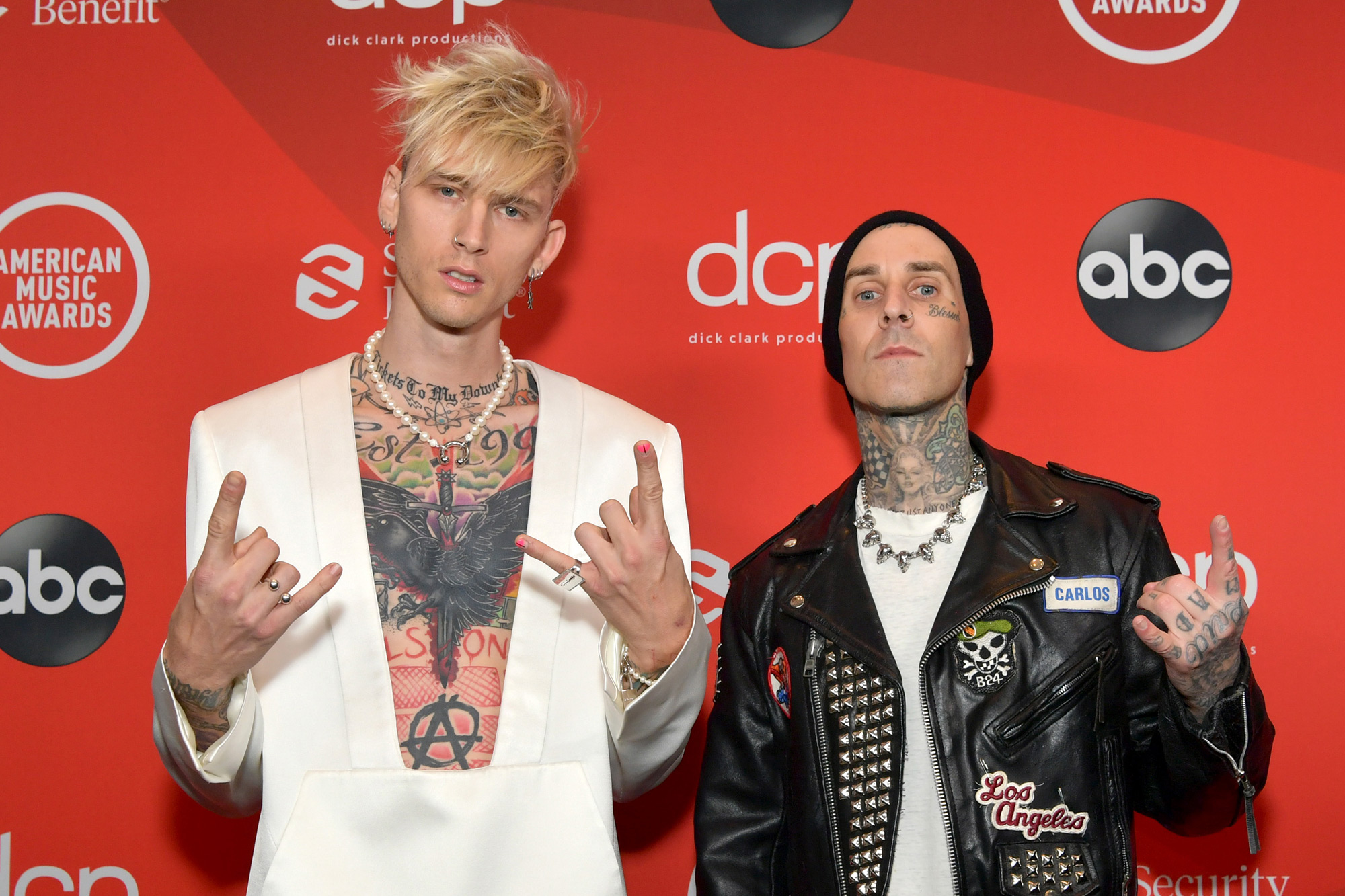 Machine Gun Kelly and Travis Barker