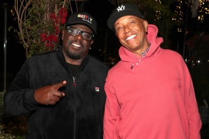 Cedric the Entertainer and Russell Simmons attend the Masterminds Of Hip Hop NFT Celebration Dinner hosted by Russell Simmons at Catch LA.