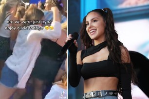 Olivia Rodrigo's fans fighting at her concert; Olivia Rodrigo