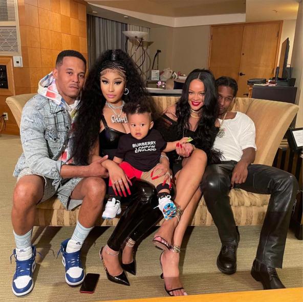 Nicki Minaj and Rihannas's double date night