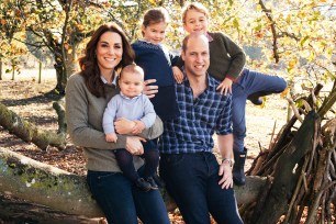 Prince William and Kate Middleton's 2018 family Christmas card.