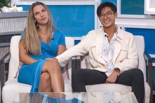 Claire Rehfuss and Derek Xiao on "Big Brother"