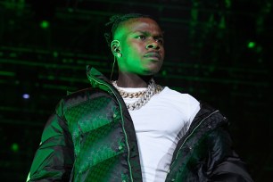 DaBaby onstage in October 2021.