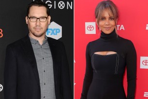 A split of Bryan Singer and Halle Berry.