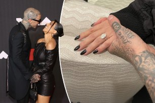 Kourtney Kardashian's engagement ring from Travis Barker