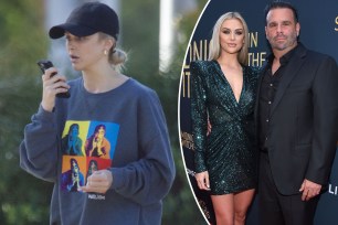 Lala Kent without her engagement ring; Lala Kent and Randall Emmett