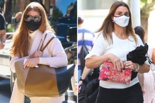 Jennifer Gates (L) and mom Melinda Gates