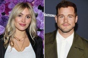 A split of Cassie Randolph and Colton Underwood