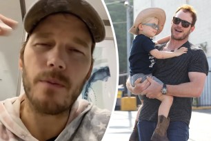 Chris Pratt and son Jack.