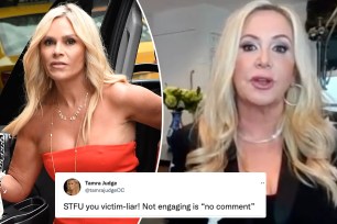 A split of Tamra Judge and Shannon Beador