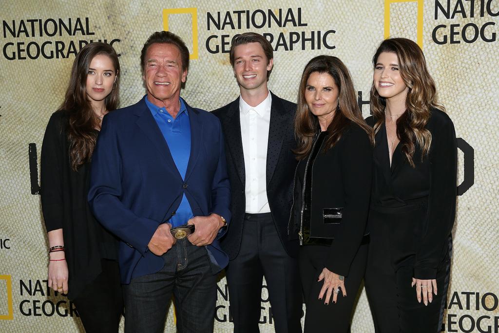 Arnold Schwarzenegger, Maria Shriver and their children.