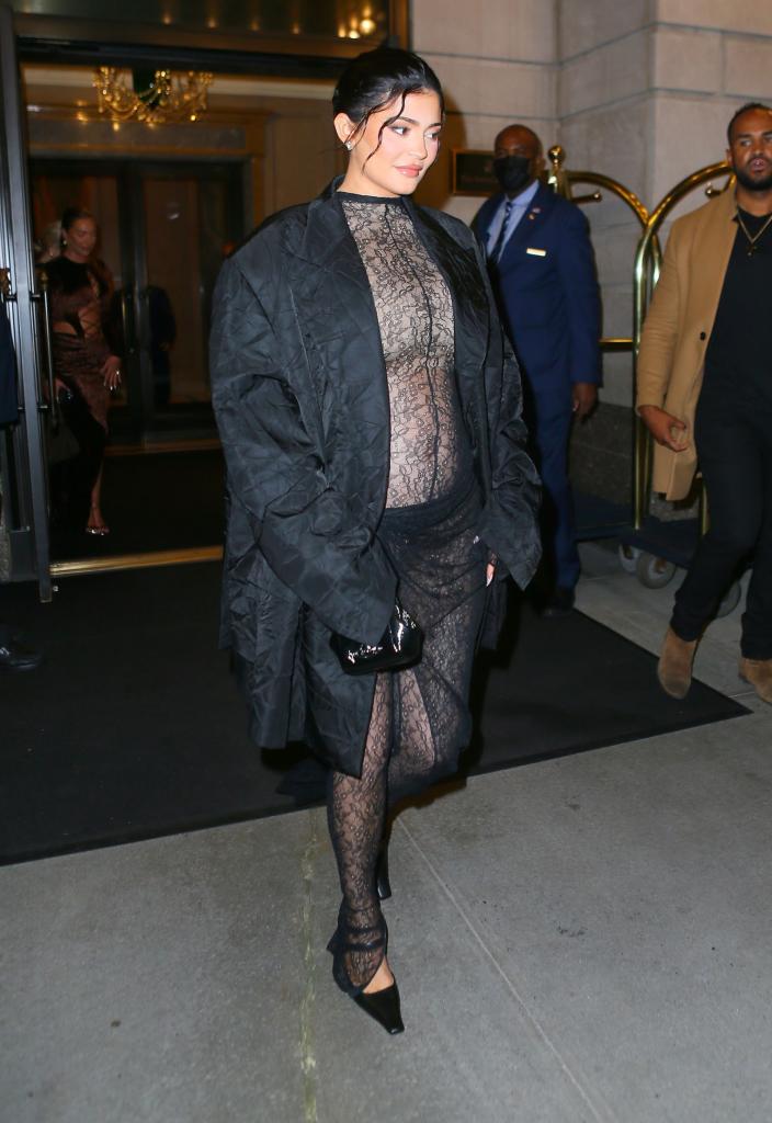 Kylie Jenner during New York Fashion Week.