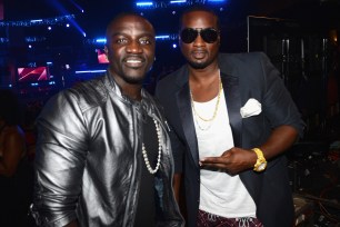 Akon and Devyne Stephens at the 2012 BET Hip Hop Awards. Stephens is suing the R&B singer for nearly $4 million.