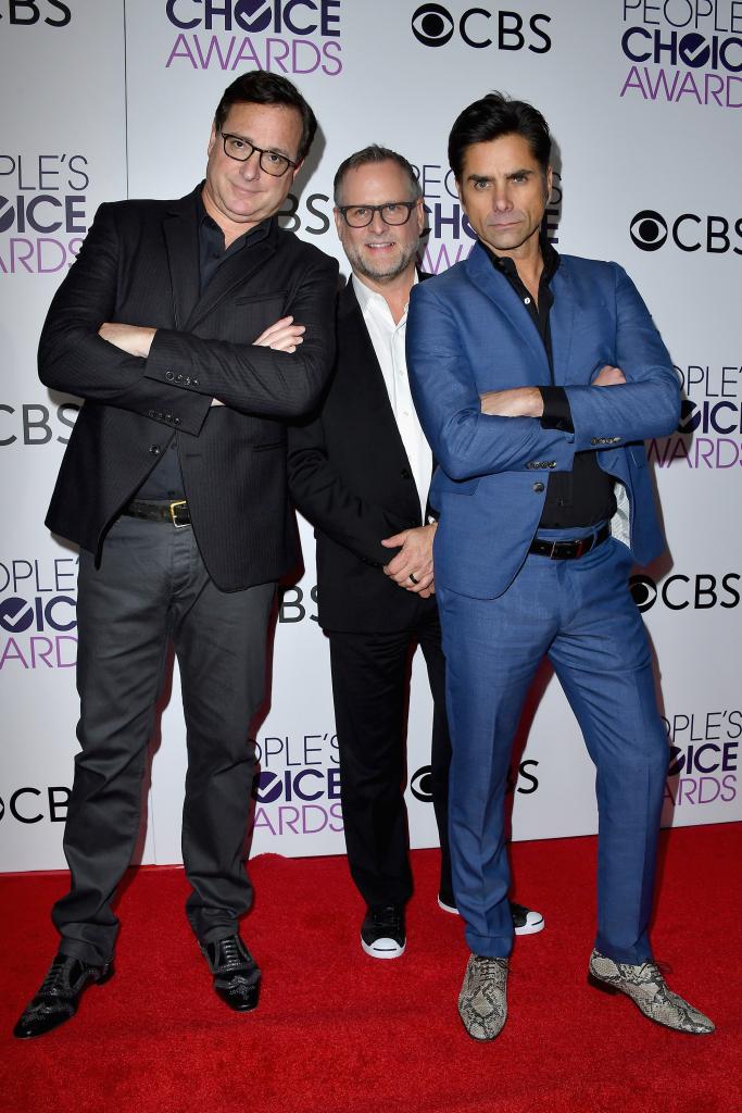 John Stamos and Dave Coulier with Bob Saget at an event