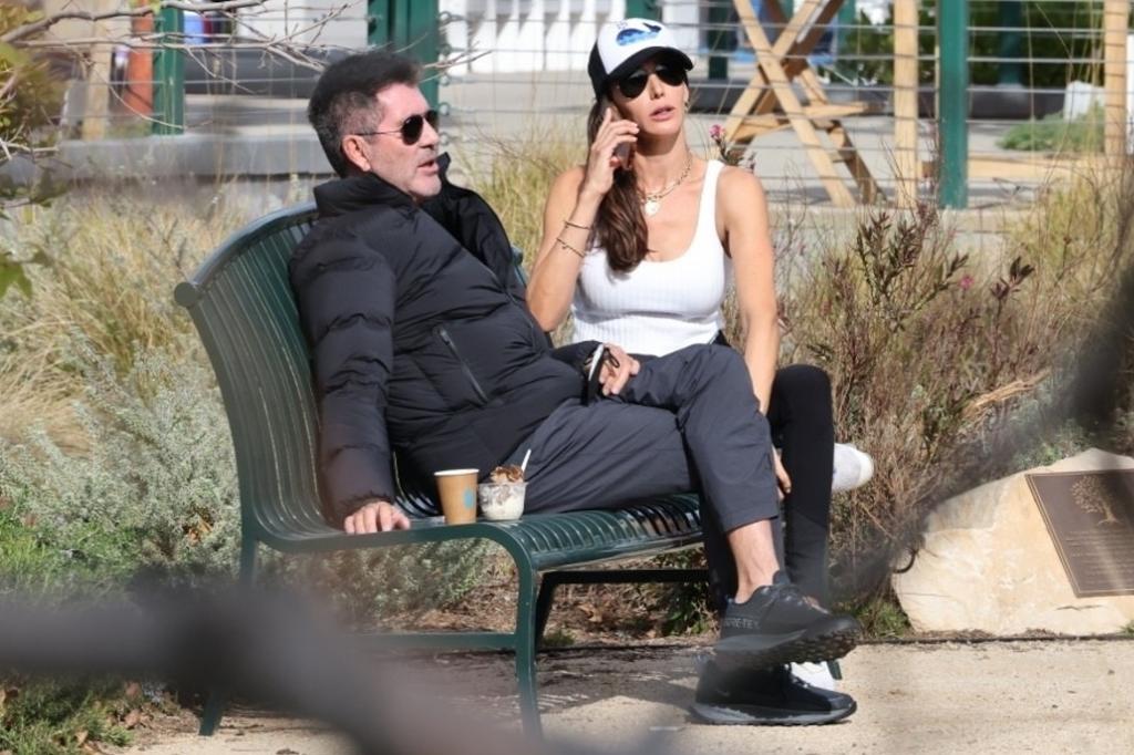 simon cowell and fiancée Lauren Silverman