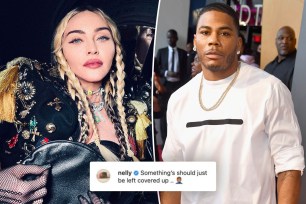 Nelly has been slammed for commenting on a series of risqué photos posted by Madonna, suggesting that the Queen of Pop "cover up."