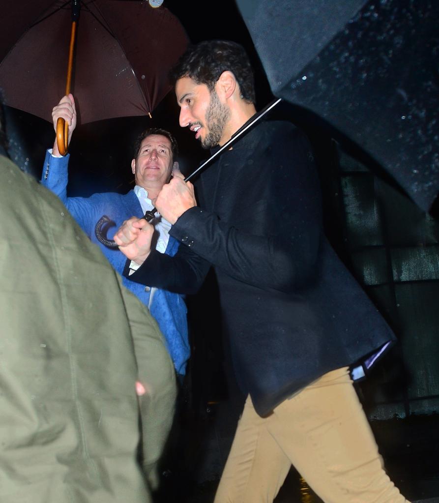 Rihanna and Hassan Jameel photographed out to dinner in New York.