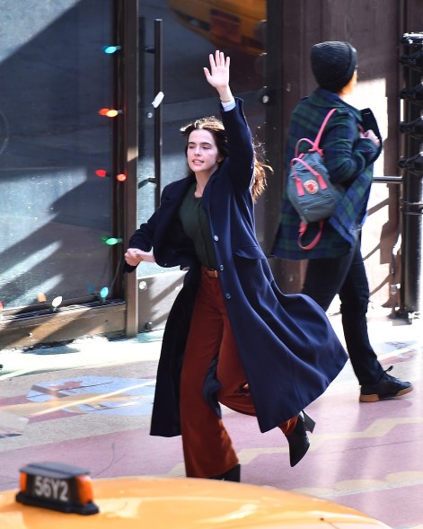 EXCLUSIVE: Zoey Deutch is Spotted Filming in Downtown Los Angeles