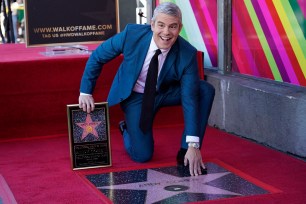 Andy Cohen at his Hollywood Walk of Fame ceremony.