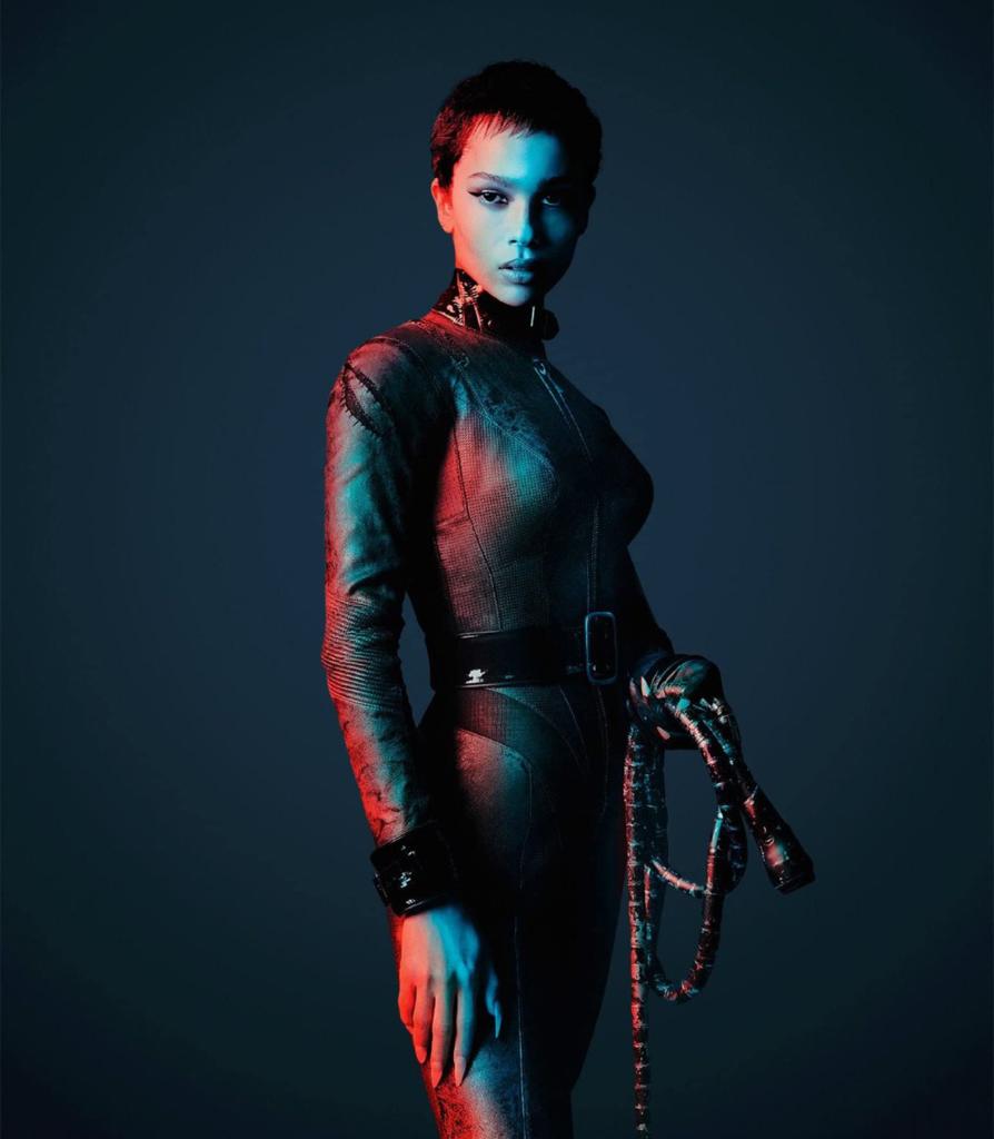 Zoë Kravitz as Catwoman Selina Kyle in The Batman, in theaters March, 4, 2022.