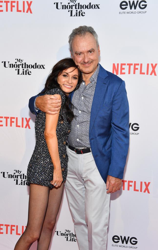 Julia Haart and Silvio Scaglia, pictured here in happier times, on the red carpet for Netflix’s “My Unorthodox Life.”