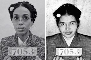 Kerry Washington as Rosa Parks split with Rosa Parks