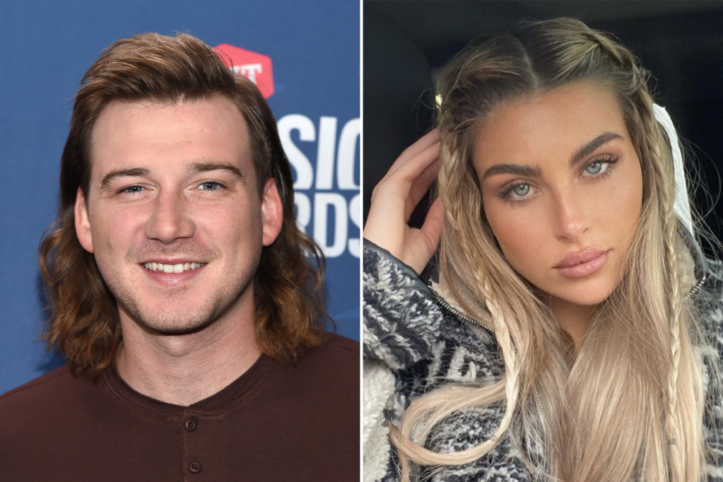 A split of Morgan Wallen and Paige Lorenze.