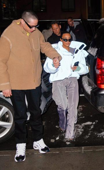 Kim Kardashian and Pete Davidson at Cipriani's.