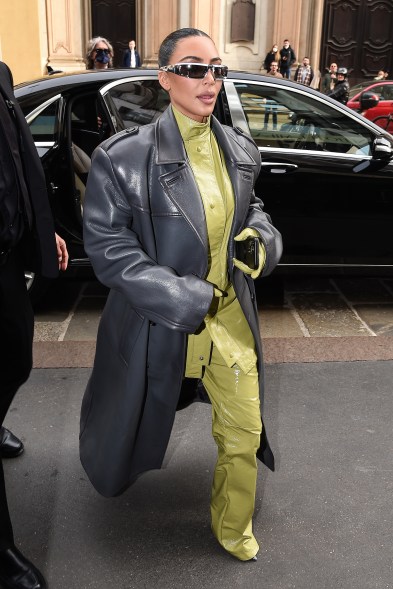 Kim Kardashian at Milan Fashion Week 2022.